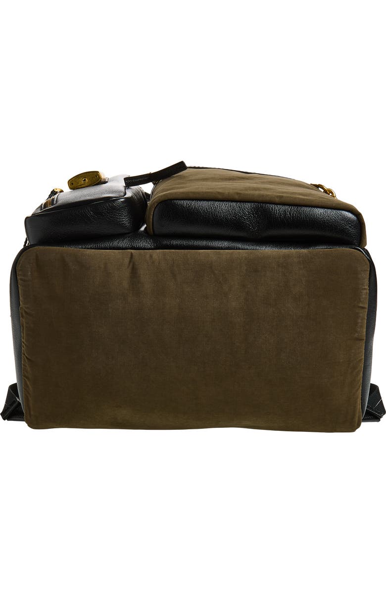 Balmain Pulse Backpack, Alternate, color, Uij Khaki/ Black