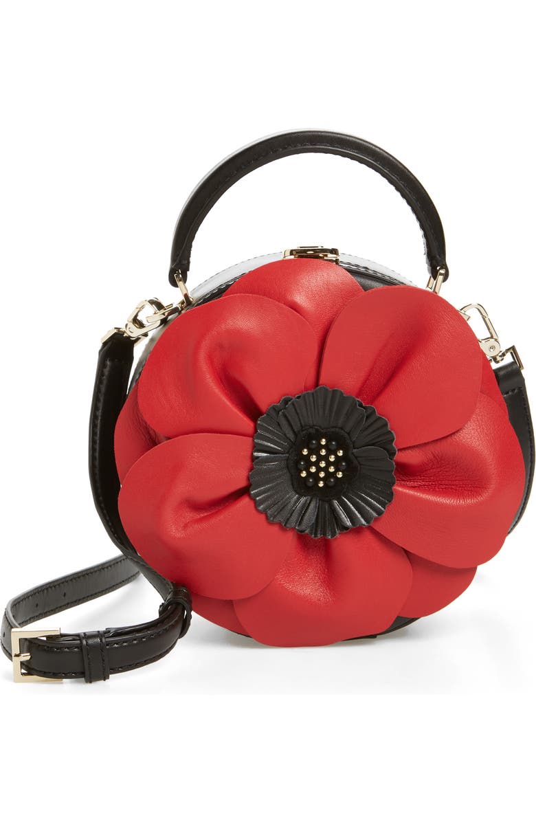Kate Spade New York ooh la la poppy leather crossbody bag, Main, color,
