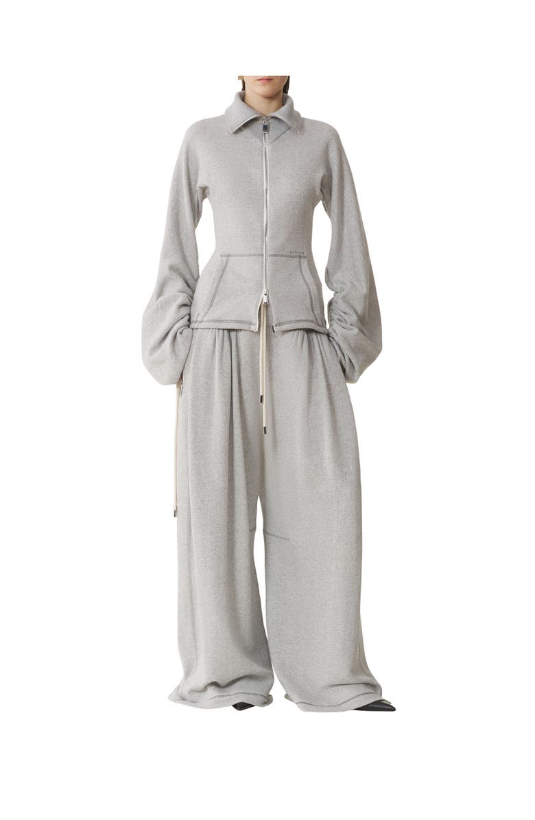 Lanvin Cotton Jersey Pants, Alternate, color, Heather Grey