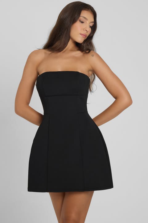 Eres Strapless Bustier Mini Dress