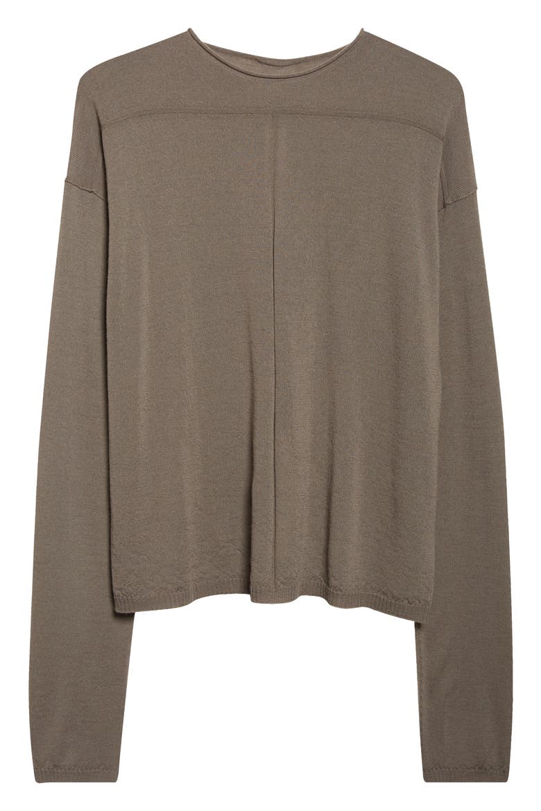 Virgin Wool Crewneck Sweater, Alternate, color, DUST