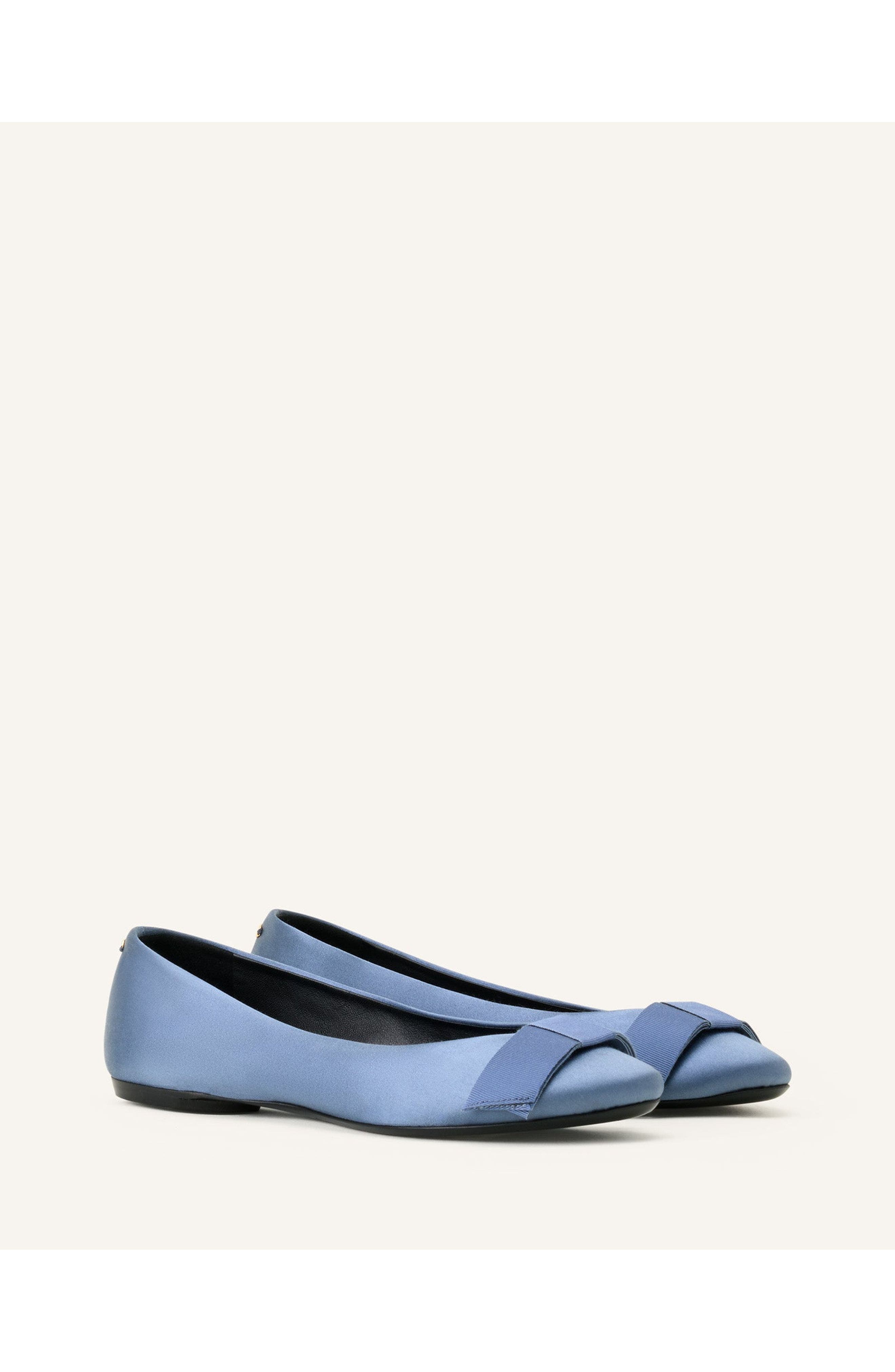 Lanvin The Ballerina With A Satin Bow, Alternate, color, Lanvin Blue