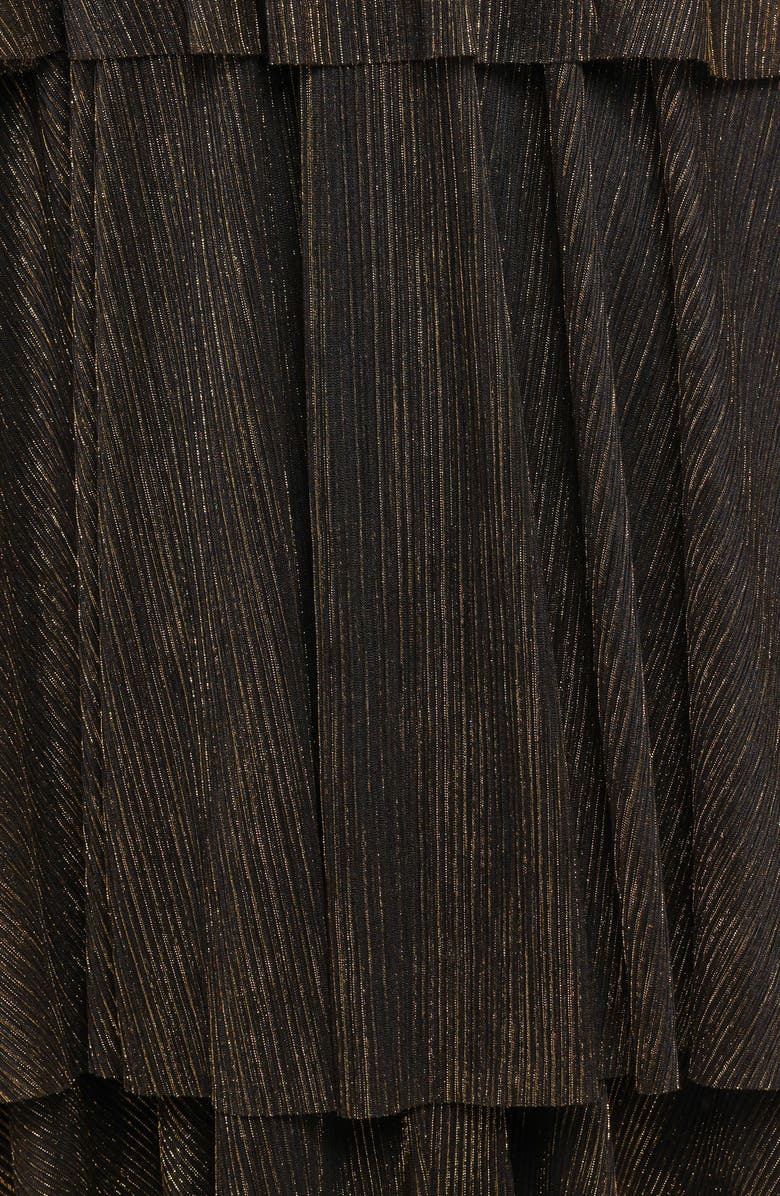 Petal & Pup Bloom Tiered Strapless Maxi Dress, Alternate, color, Black