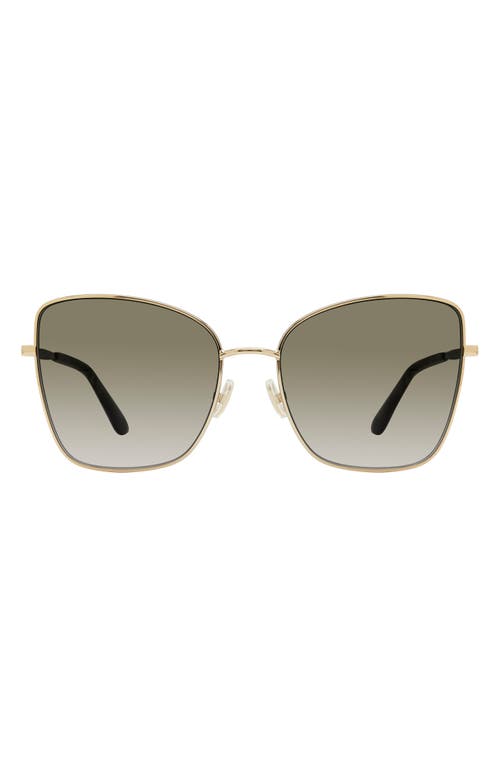 Stuart Weitzman 58mm Gradient Butterfly Sunglasses