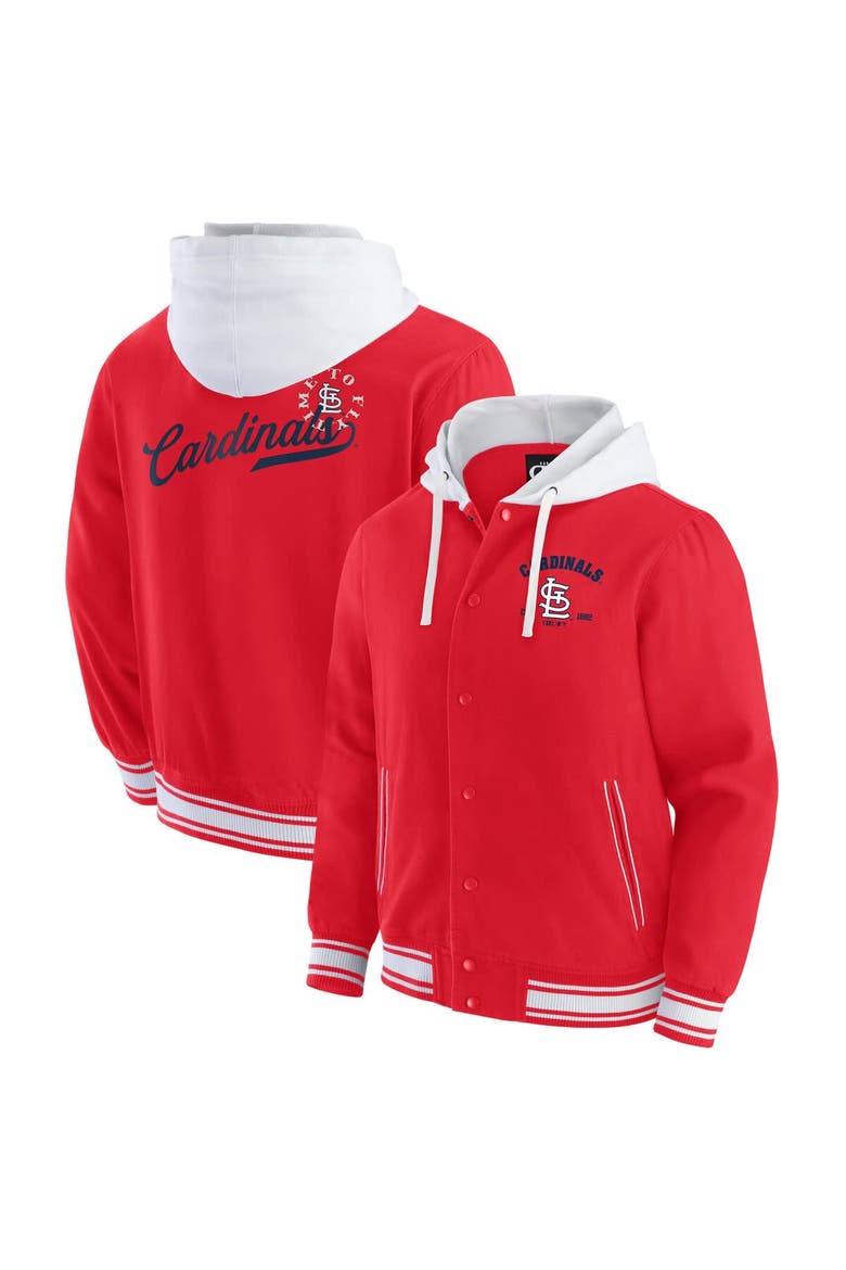 Men's Darius Rucker Collection by Fanatics  Red St. Louis Cardinals Full-Snap Hooded Jacket, Main, color, Red