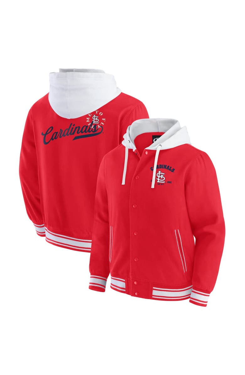 Darius Rucker Collection by Fanatics Men's Darius Rucker Collection by Fanatics Red St. Louis Cardinals Full-Snap Hooded Jacket, Main, color, Red