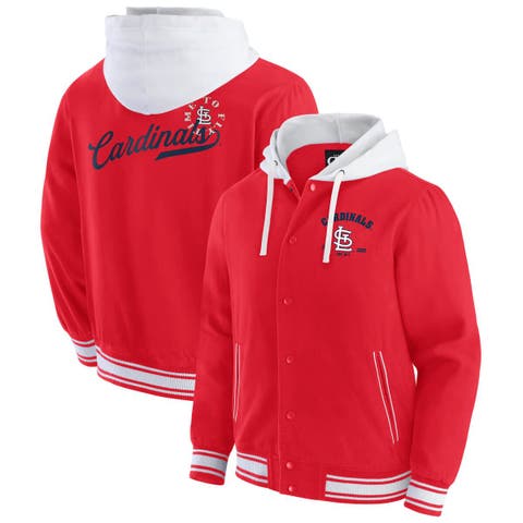 Men's Darius Rucker Collection by Fanatics  Red St. Louis Cardinals Full-Snap Hooded Jacket