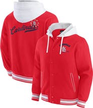 Darius Rucker Collection by Fanatics Men's Darius Rucker Collection by Fanatics  Red St. Louis Cardinals Full-Snap Hooded Jacket