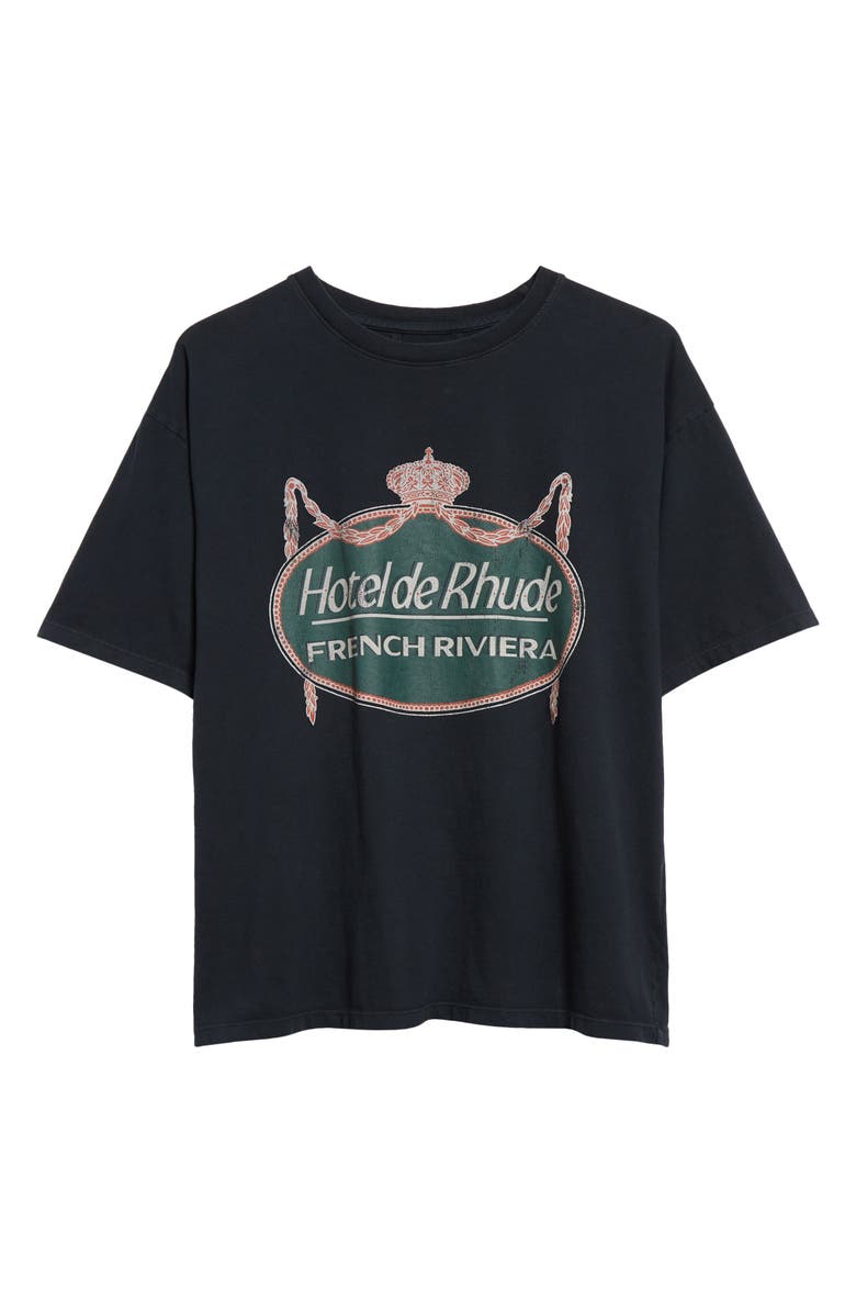 Rhude Hotel de Rhude French Riviera Graphic T-Shirt, Alternate, color, 