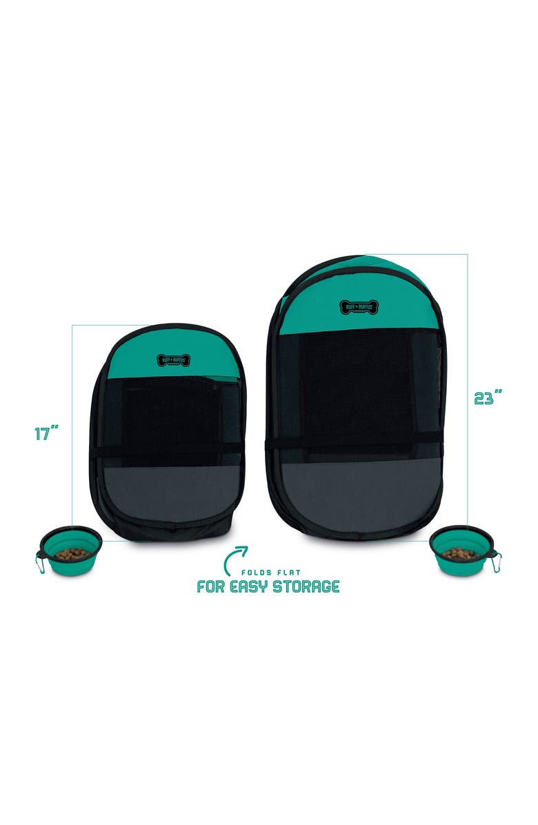 Ruff 'N Ruffus Portable Foldable Pet Playpen W/ Case & Travel Bowl Small, Alternate, color, 