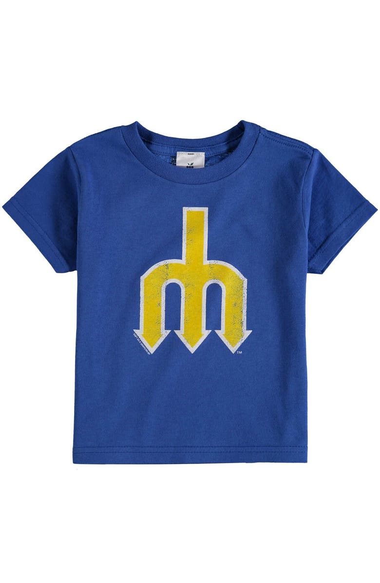 SOFT AS A GRAPE Toddler Soft As A Grape Royal Seattle Mariners Cooperstown Collection Shutout T-Shirt, Main, color,