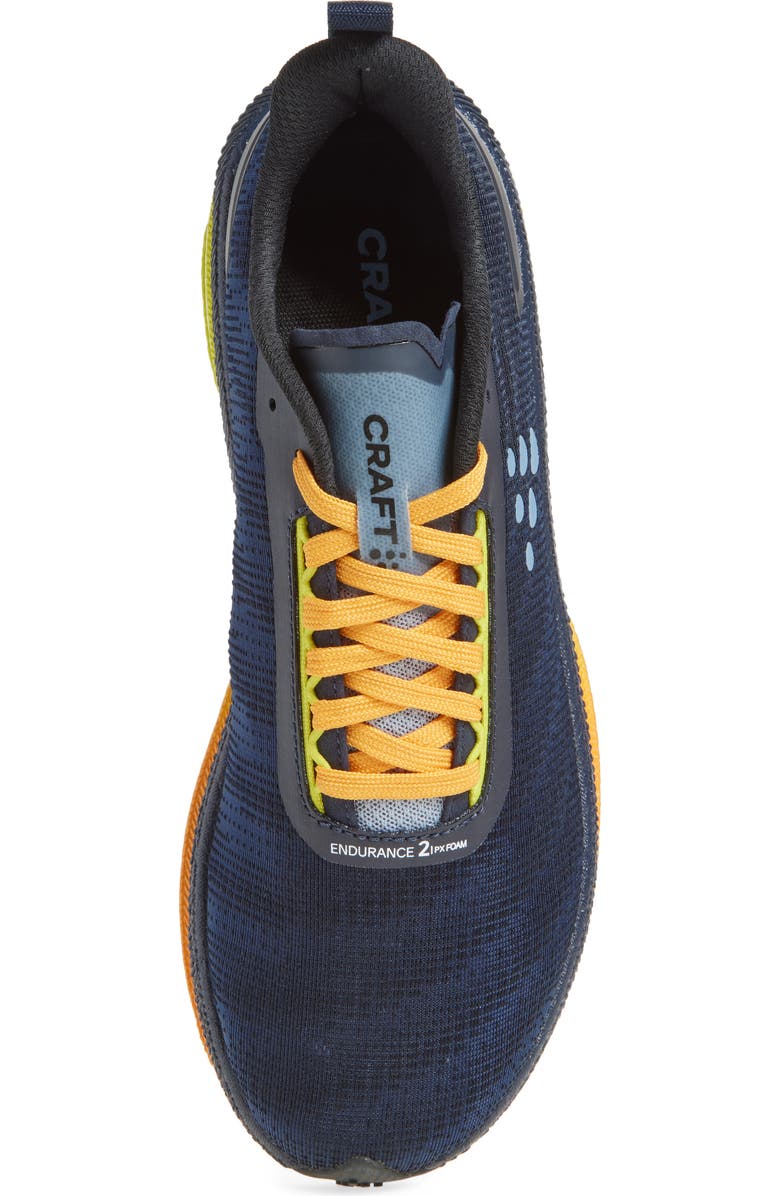 Craft Endurance 2 Running Shoe, Alternate, color, Blaze-Sulfur