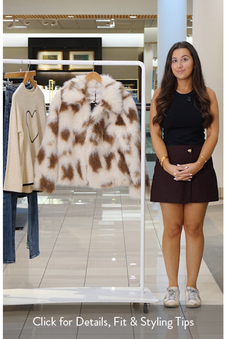 Steinway Cow Print Faux Fur Jacket video