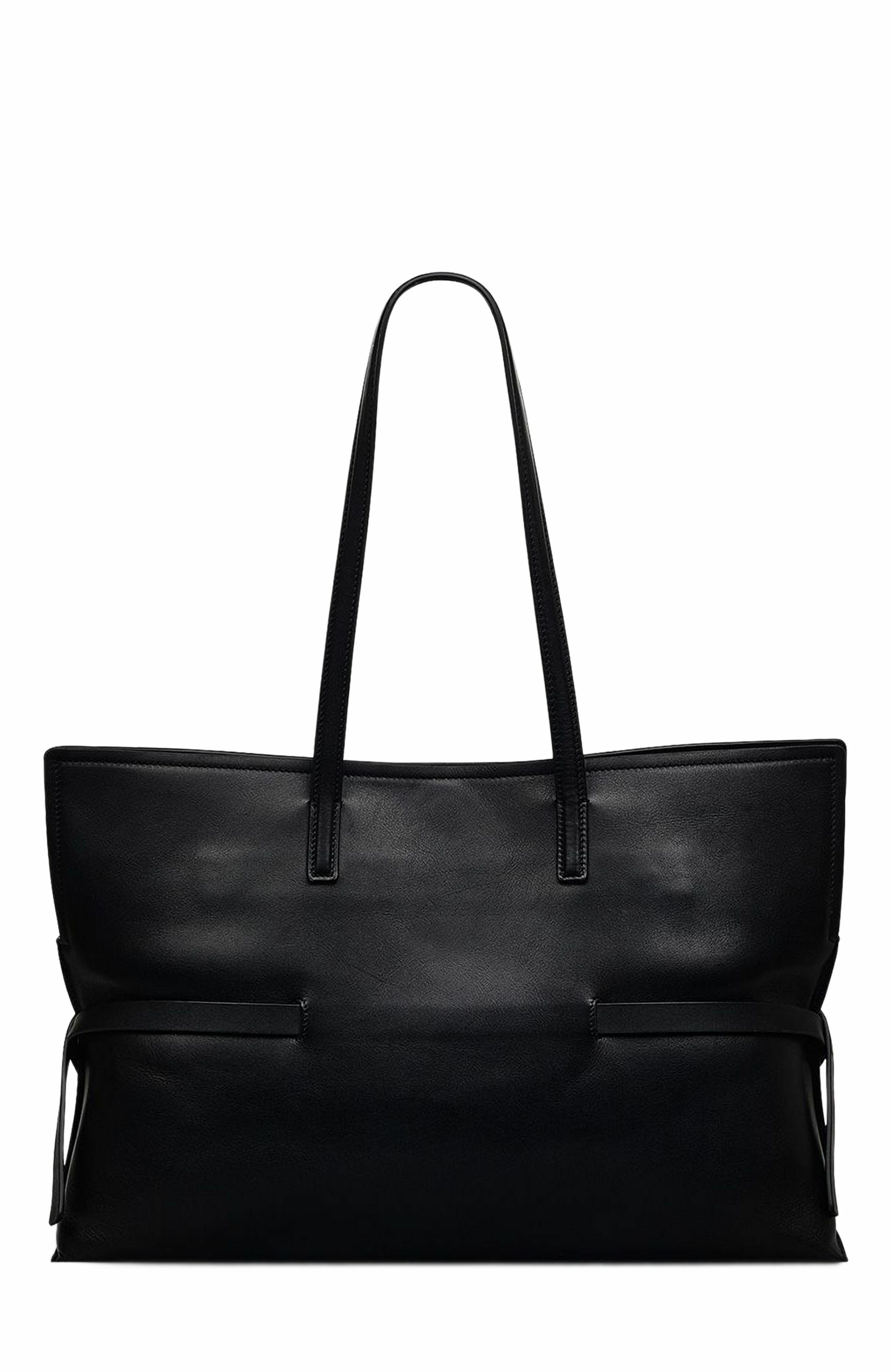 Fleet Street Medium Open Top Tote Bag, Alternate, color, Black