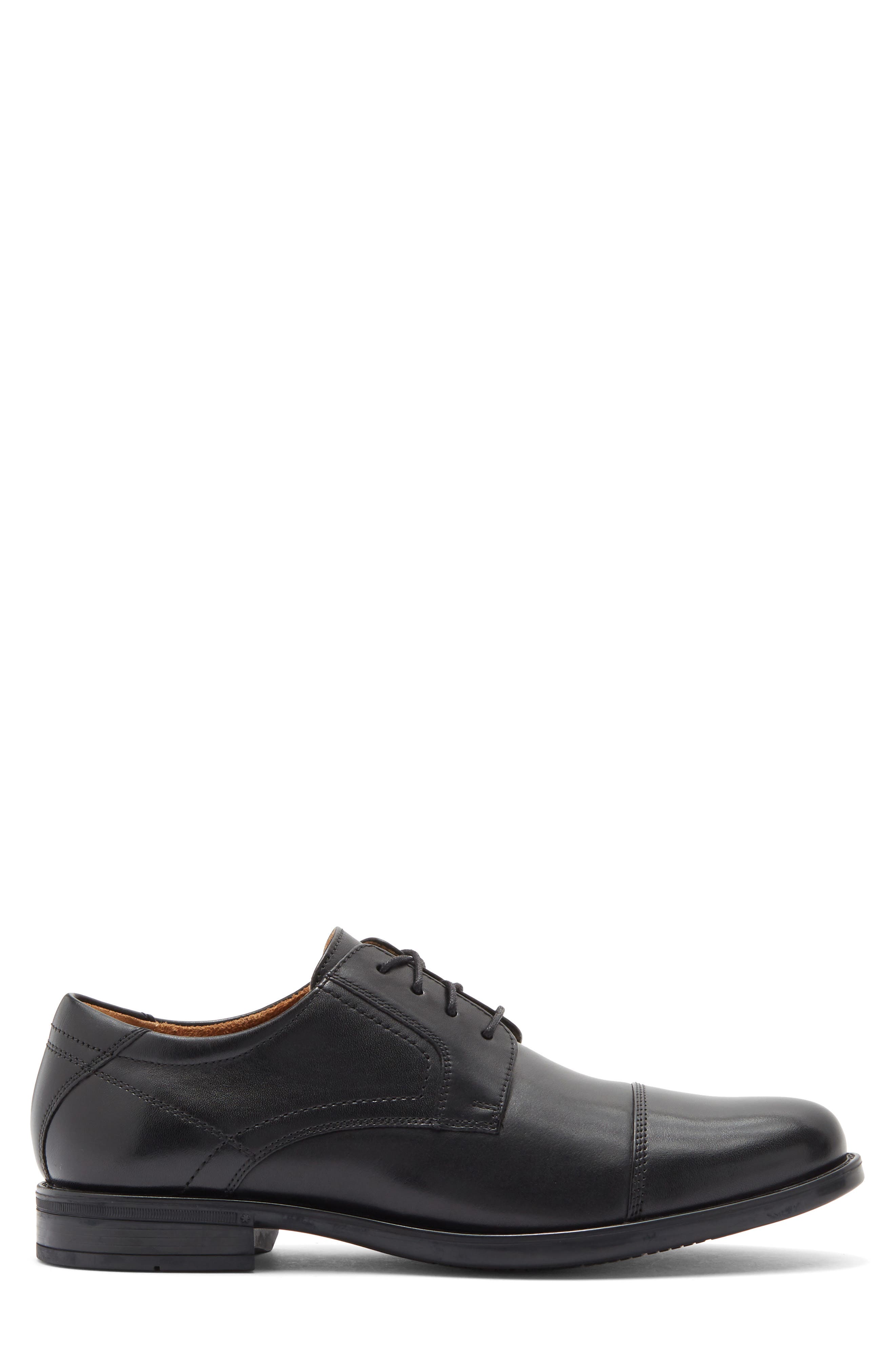 Focal Cap Toe Derby, Alternate, color, BLACK