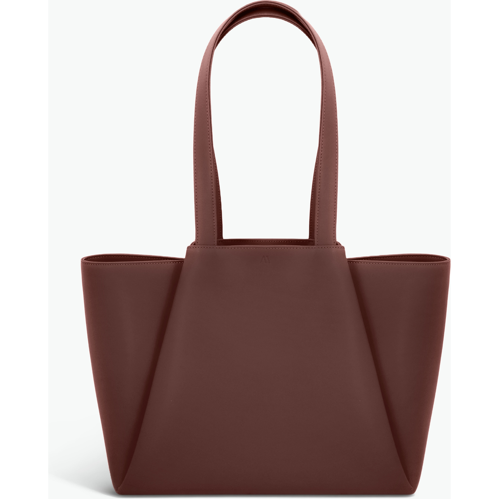 Kaai Midi Pyramid Leather Tote Bag In Blue