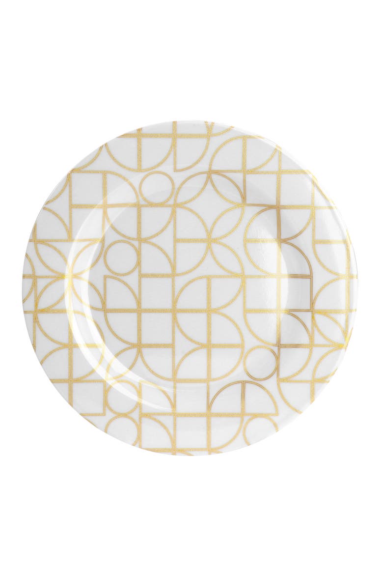 12 piece Melamine Dinnerware Set, Alternate, color, Gold