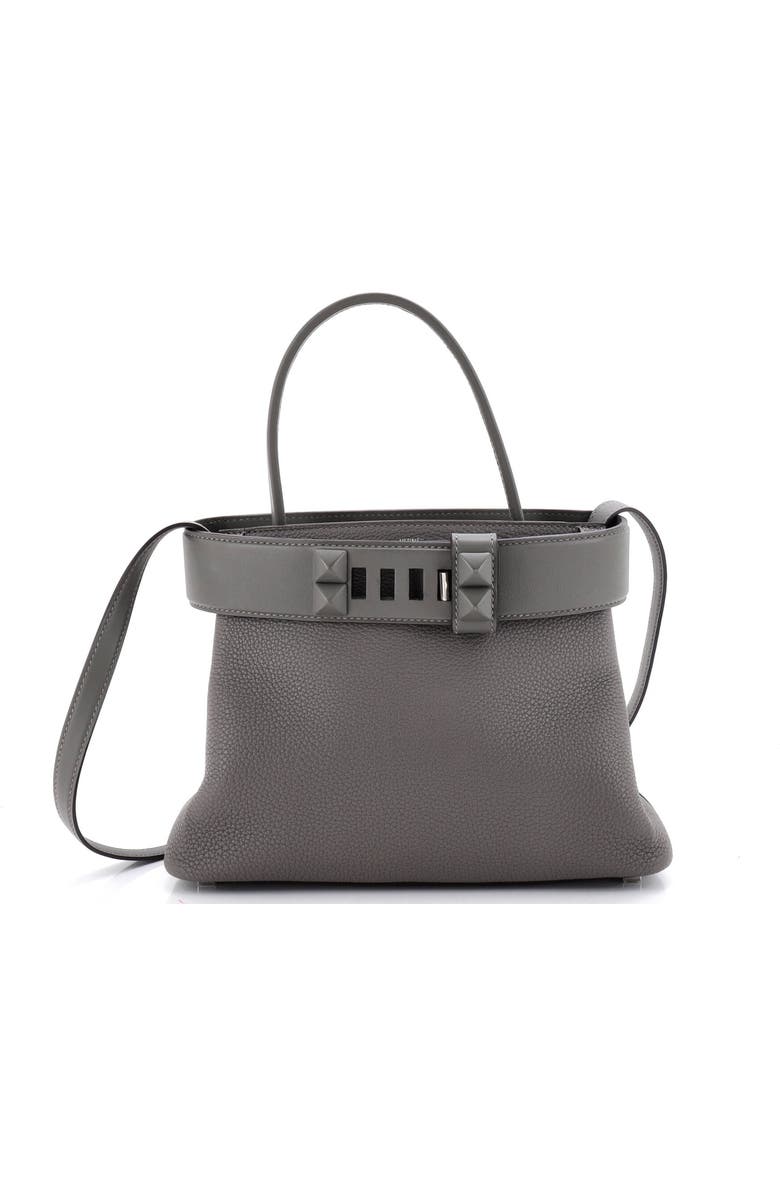 Pre-Owned Hermes Medor Handbag Togo, Main, color, Gris Meyer