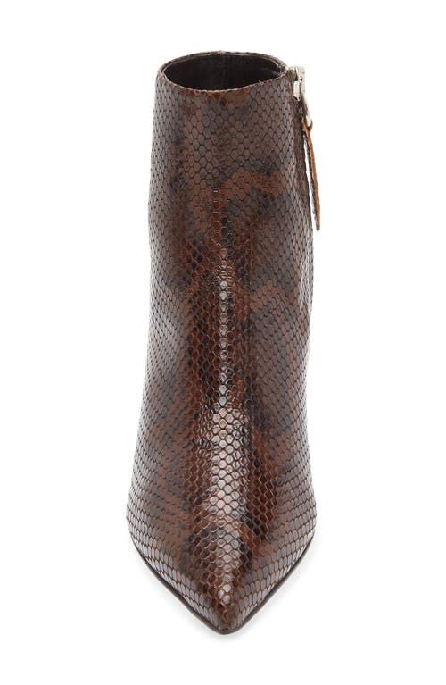 Aeyde Sofie Pointed Toe Kitten Heel Bootie In Brown