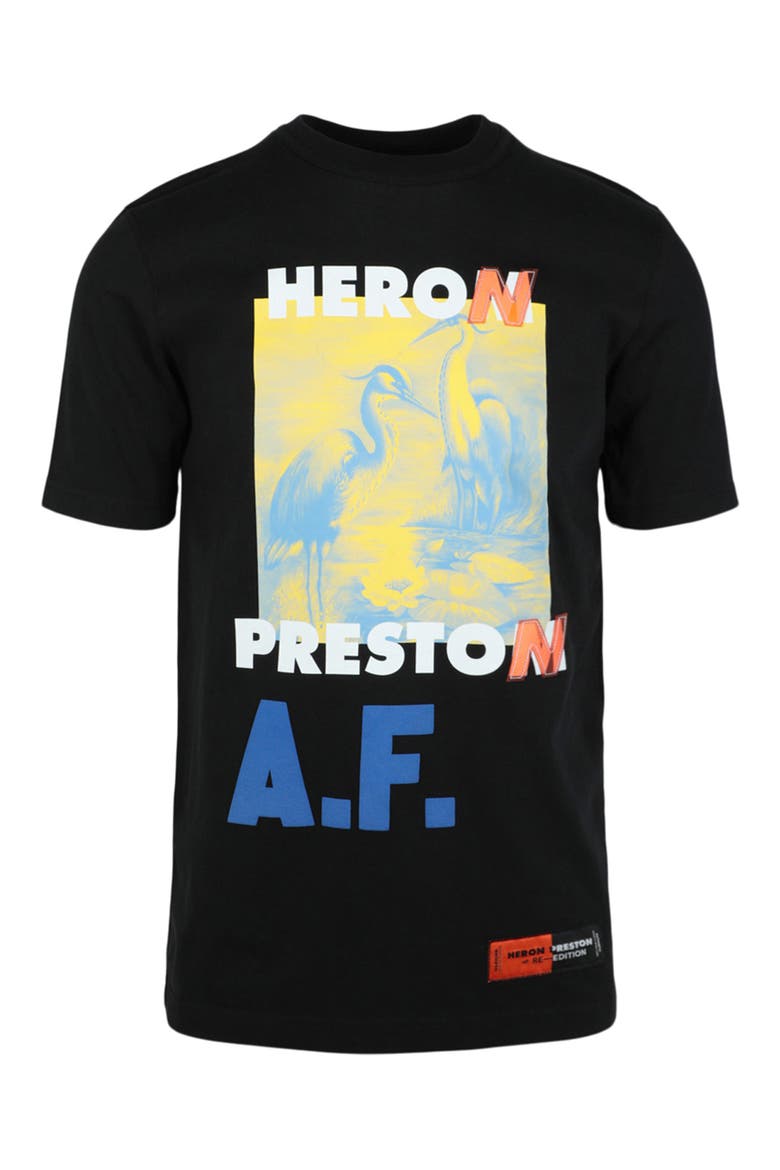 OS AF Graphic Print T-Shirt, Main, color, BLACK
