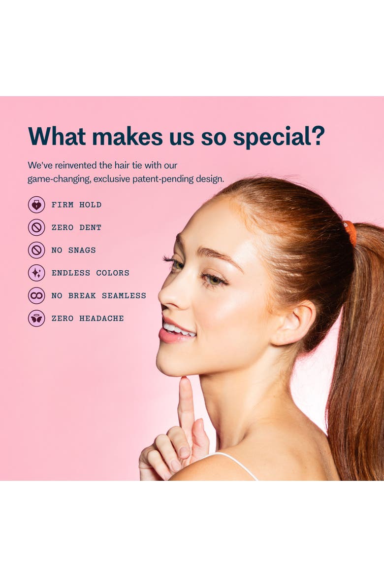 Fine Fit Hair Bands, Alternate, color, Red