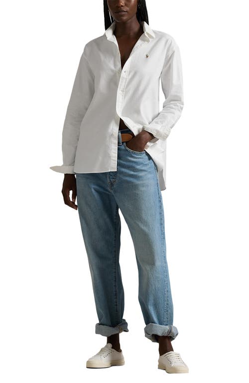 Polo Ralph Lauren The Iconic Relaxed Fit Oxford Button-up Shirt In White