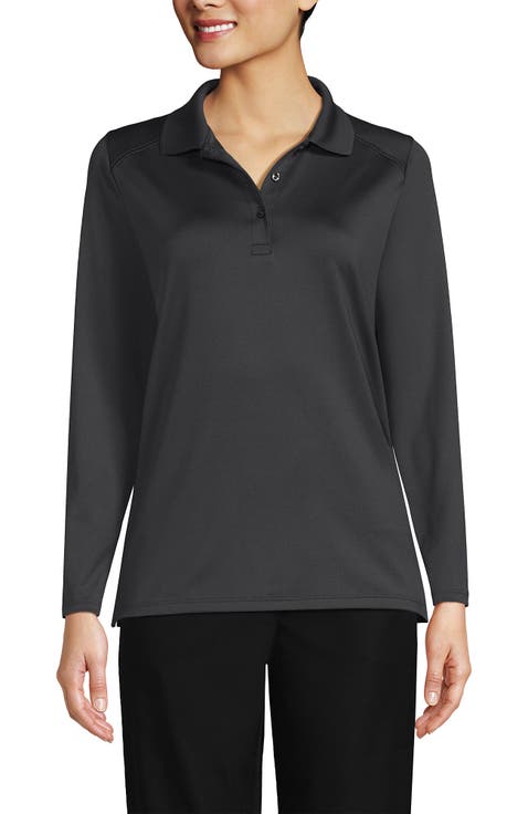 School Uniform  Long Sleeve Feminine Fit Rapid Dry Polo Shirt