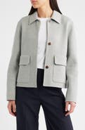 Theory Boxy Wool & Recycled Cashmere Jacket