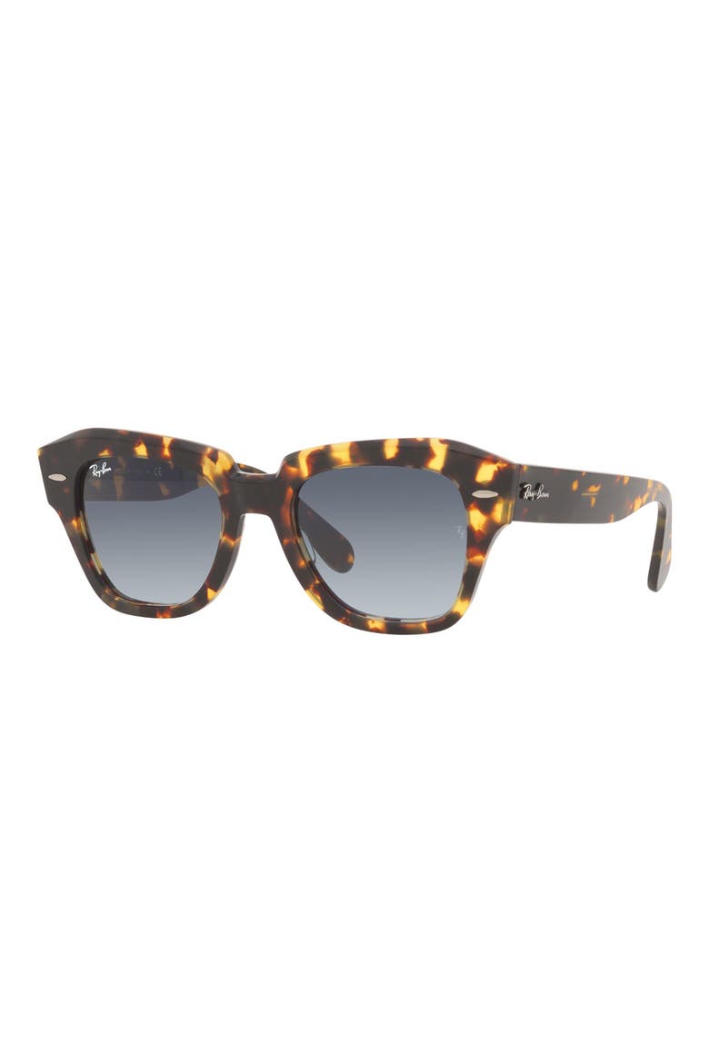 State Street 52mm Sunglasses, Alternate, color, YELLOW HAVANA/ LIGHT BLUE GREY