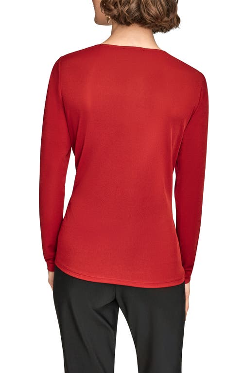 Donna Karan New York Bar Hardware Top In Red