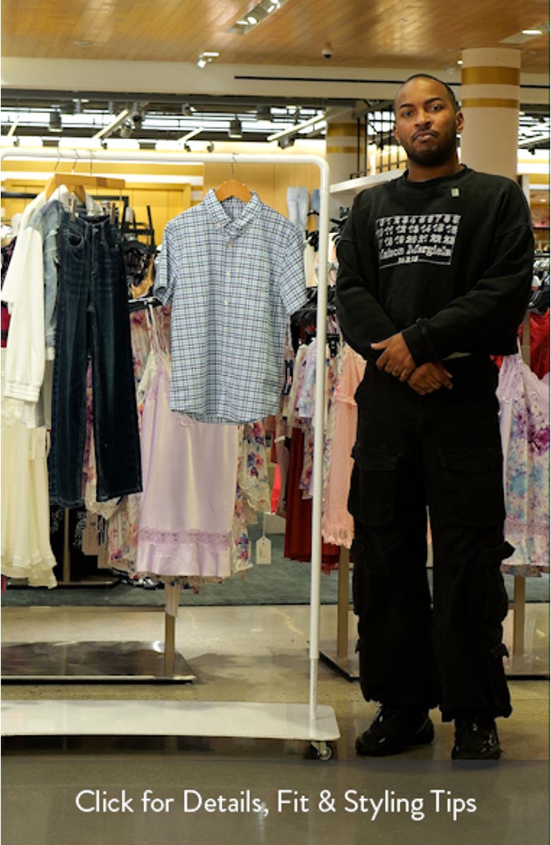 Kids' Plaid brrrº Short Sleeve Button-Down Shirt, sales video thumbnail