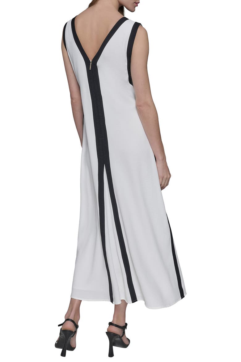 Aero Wash Colorblock A-Line Dress, Alternate, color, SOFT WHITE BLACK