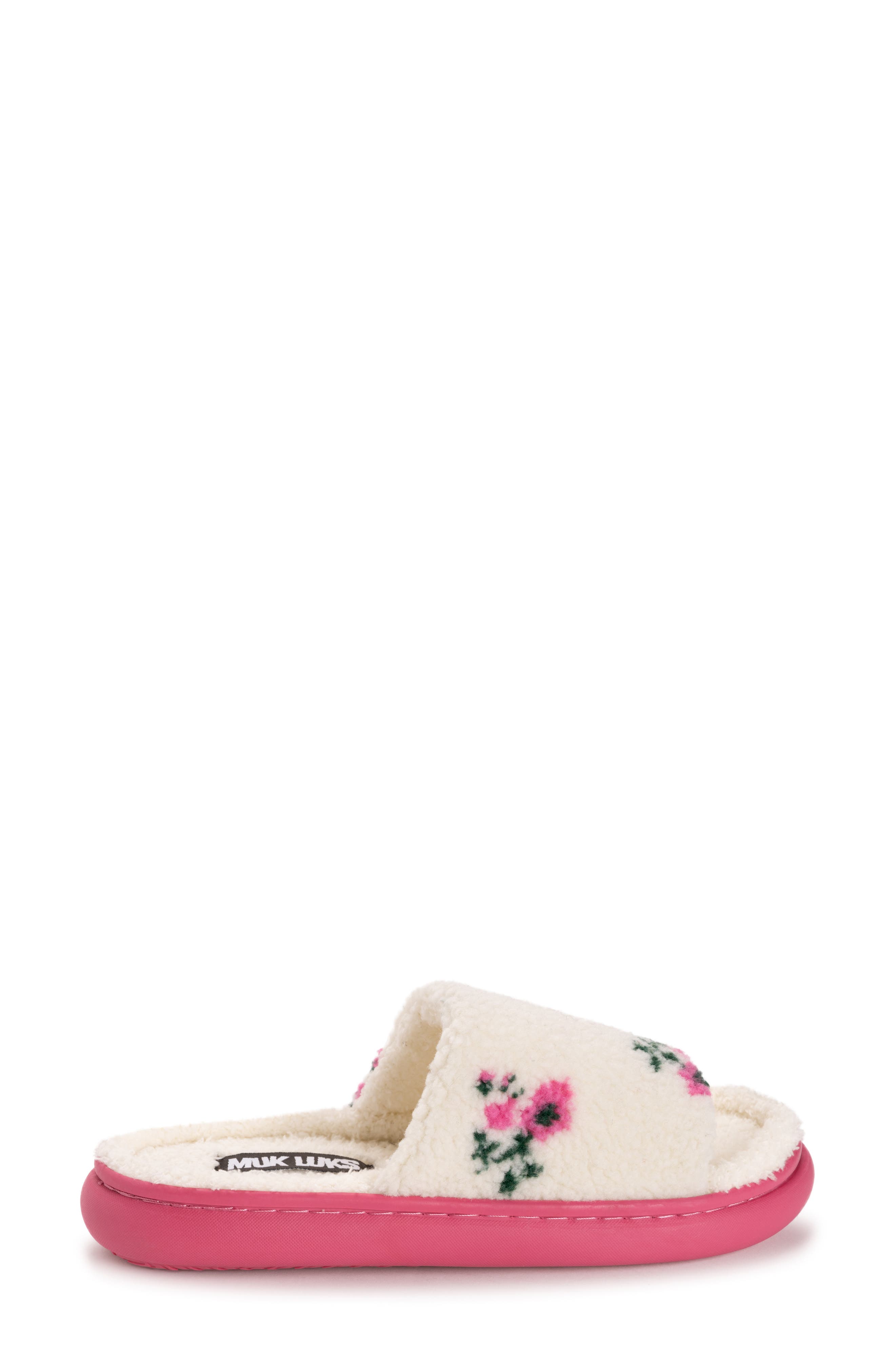 Marsai Faux Shearling Slipper, Alternate, color, PINK FLORAL