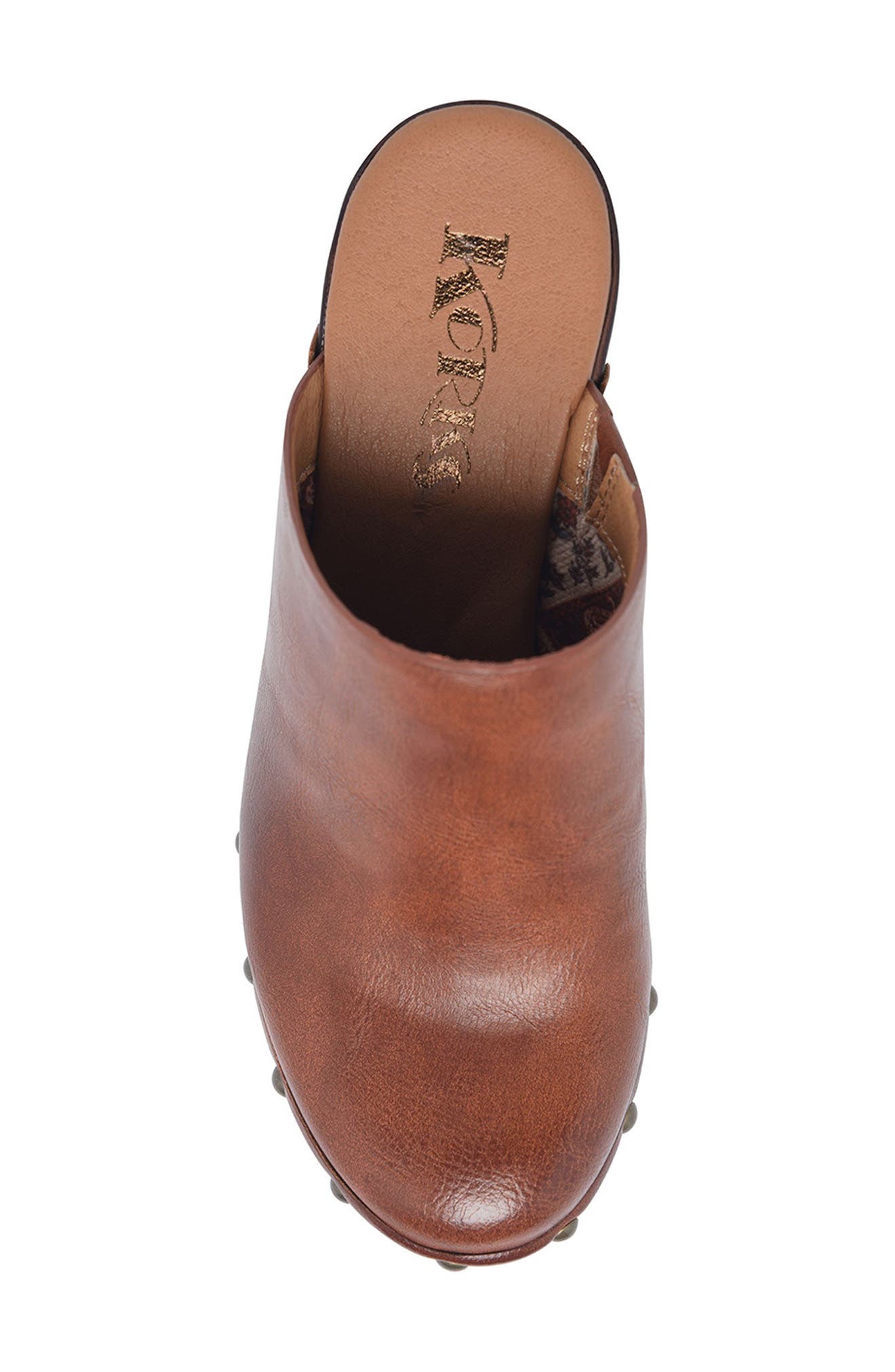 KORKS Auburn Stud Clog, Alternate, color, Dark Tan