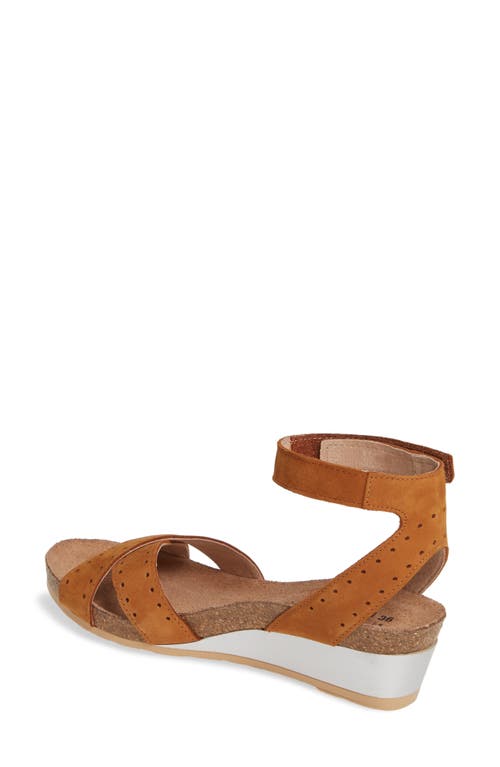Naot Wand Wedge Sandal In Amber