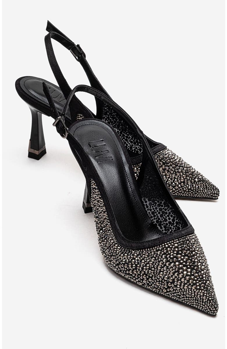 Prologue Shoes Frea Slingback Stiletto Pump, Main, color, Black