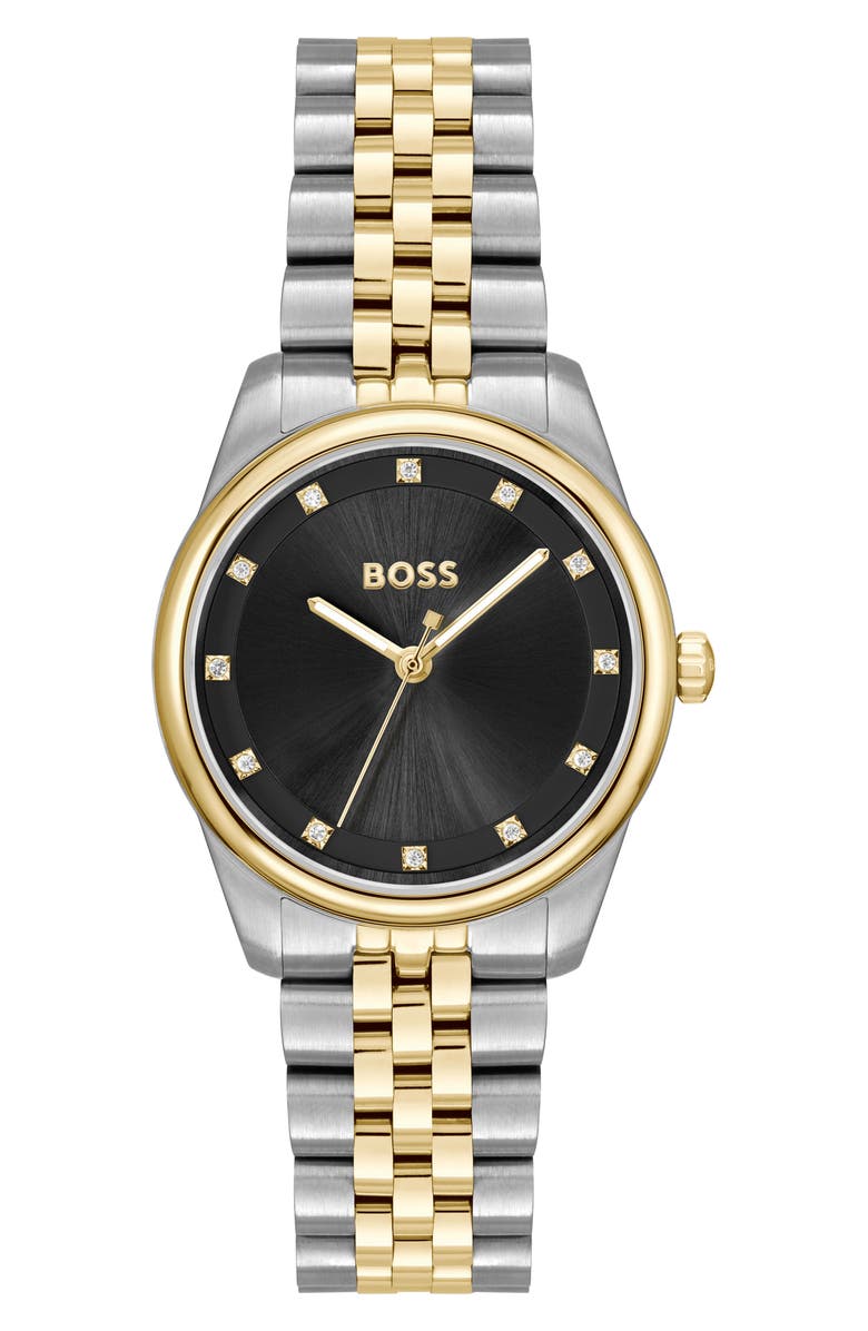 BOSS Graceful Precious Bracelet Watch, 32mm, Main, color, Black