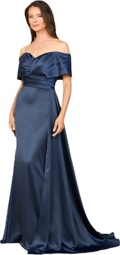 LARA New York Off Shoulder Satin Dress