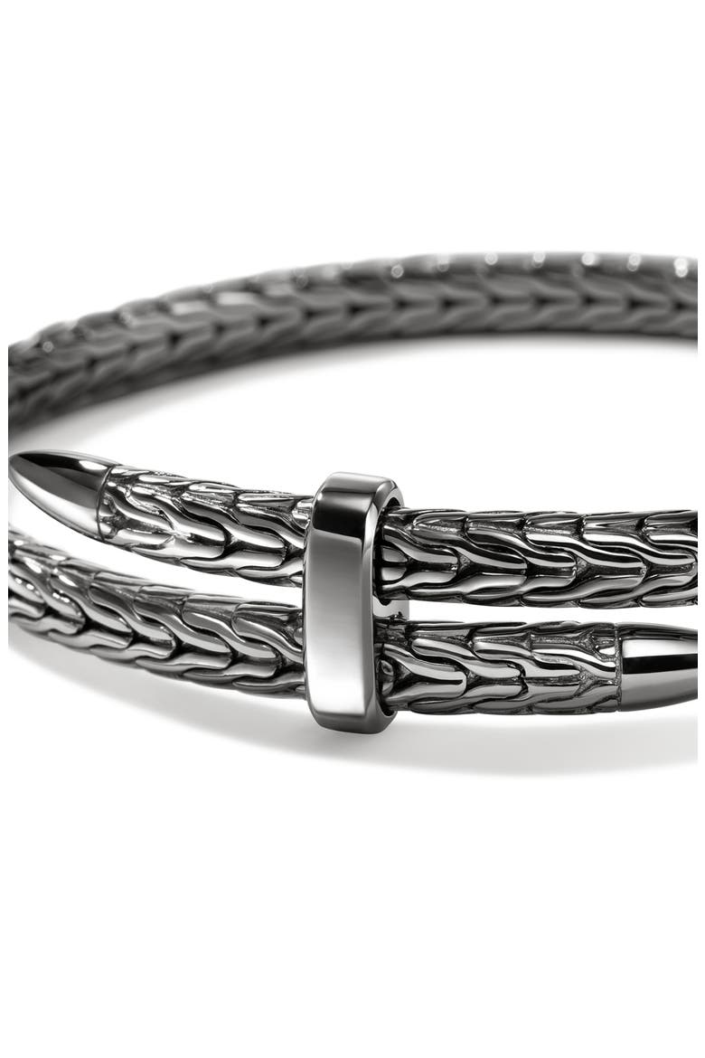 Spear Flex Cuff, 5.5mm, Alternate, color, DARK STERLING SILVER