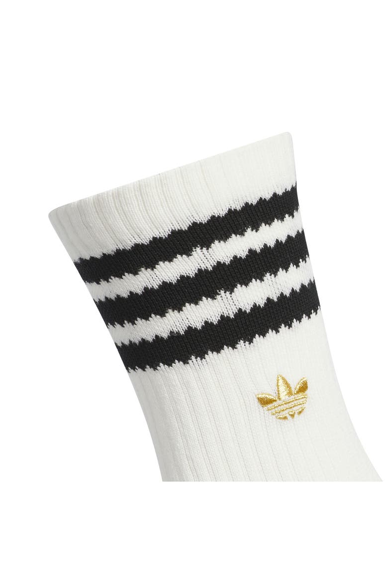 Originals Limited 3-Pack Crew Socks, Alternate, color, OFF WHITE/ GOLD/ BLACK
