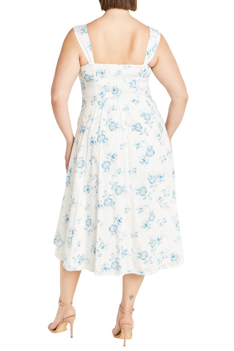 Marylou Print Sleeveless Midi Dress, Alternate, color, ETCHED BUD