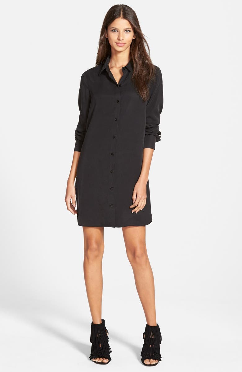 WAYF Button Front Shirtdress, Alternate, color, 