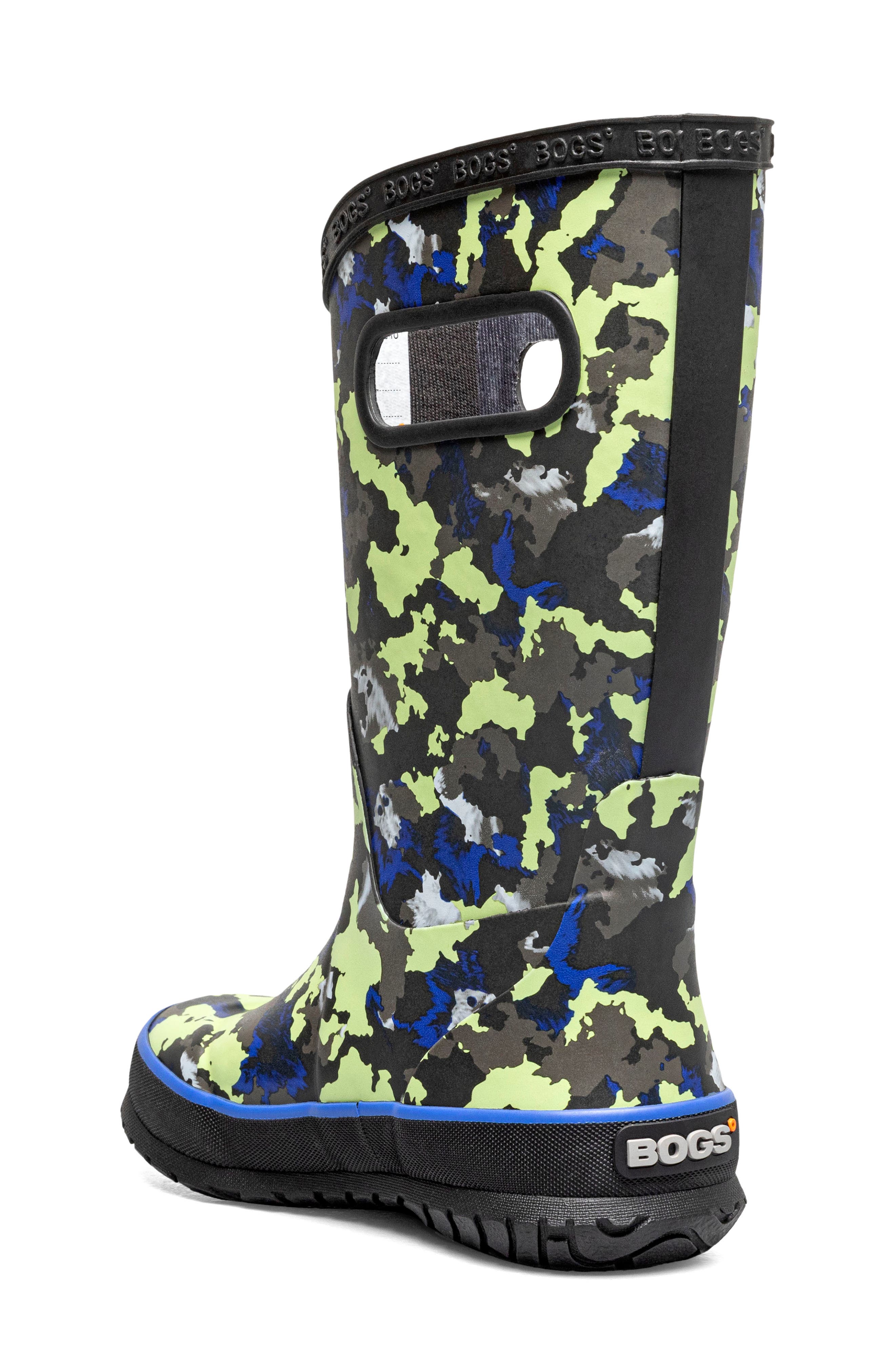 Glitter Waterproof Rain Boot, Alternate, color, BLACK MULTI