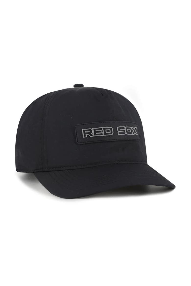 Men's '47 Black Boston Red Sox Quiet Outdoors Hitch Adjustable Hat, Alternate, color, Black