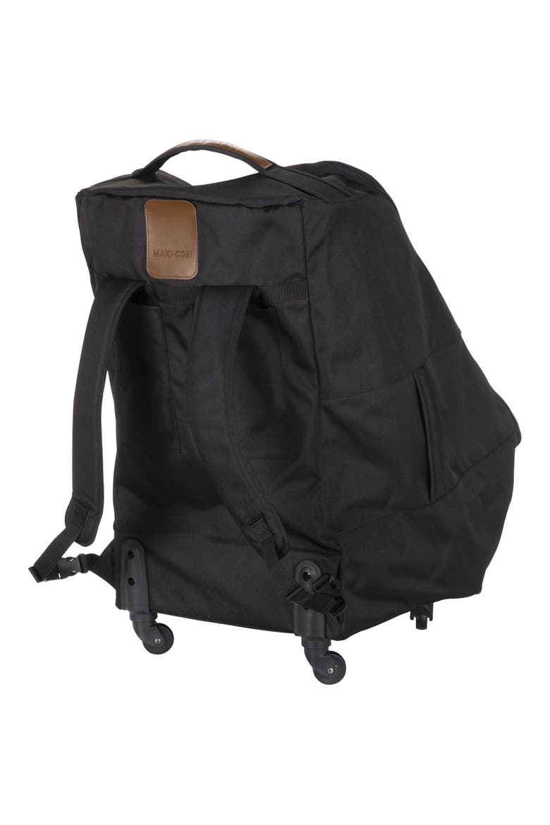 Wheeled Car Seat Travel Pack, Alternate, color, BLACK
