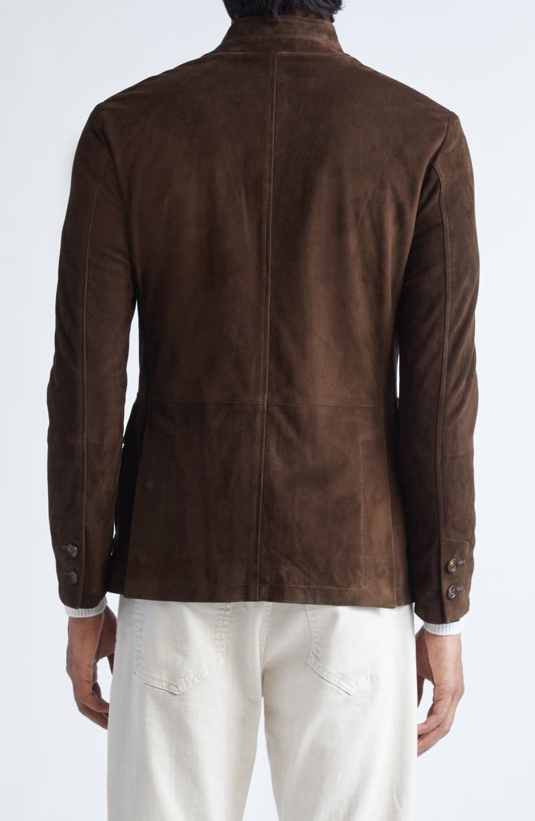 Eleventy Suede Jacket, Alternate, color, 25 Cocoa