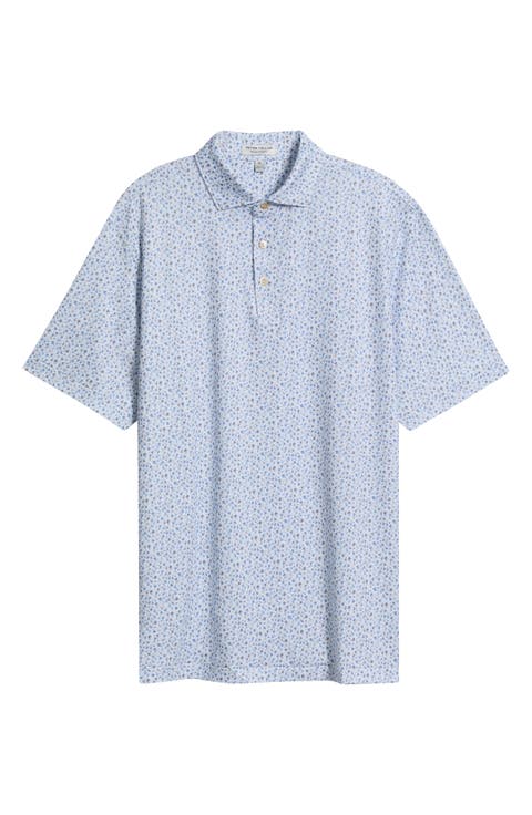 Ranch Water Floral Summer Comfort Perfomance Jersey Polo