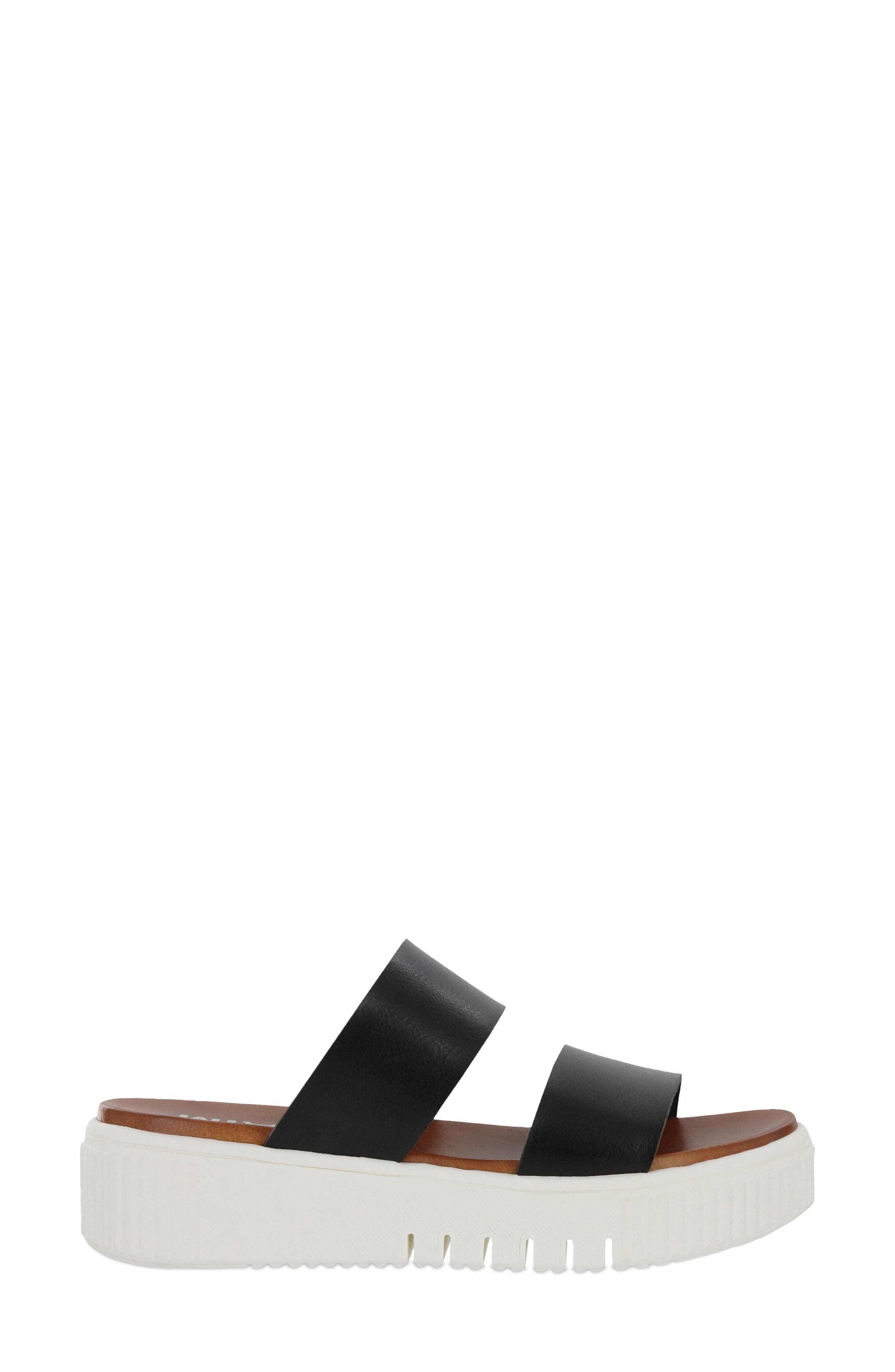 Lexi Platform Slide Sandal, Alternate, color, BLACK