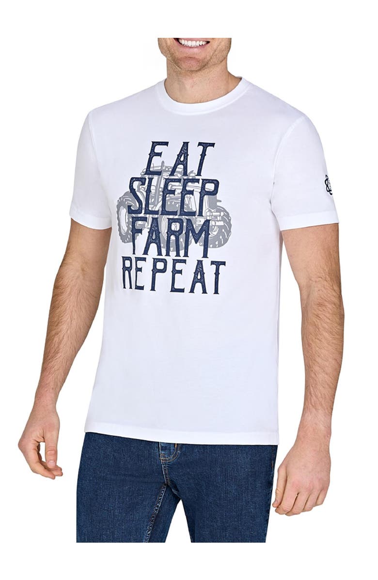 Raging Bull YFC Eat Sleep Farm T-Shirt, Alternate, color, White