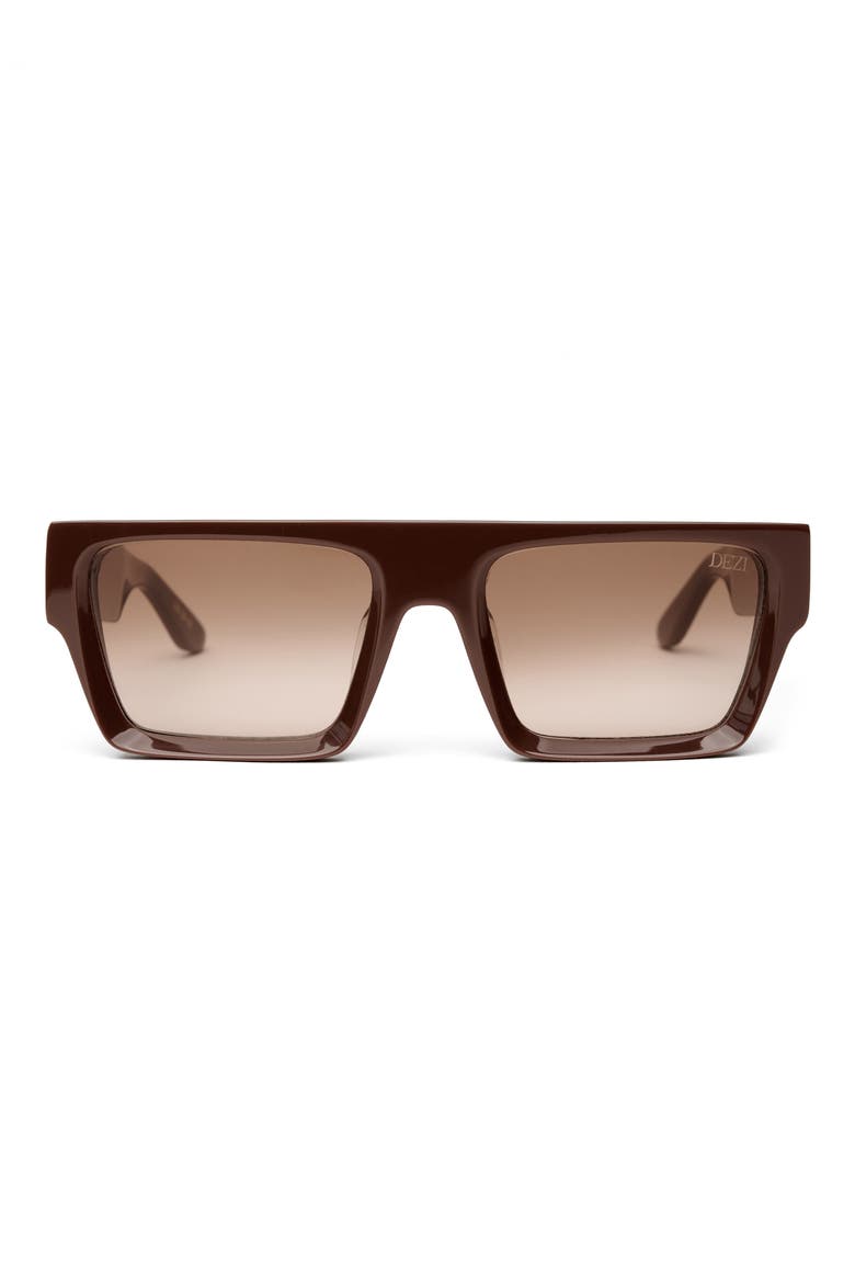 Slick 55mm Shield Sunglasses, Main, color, CHOCOLATE / SIENA FADED